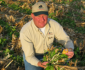 Farmer with forage